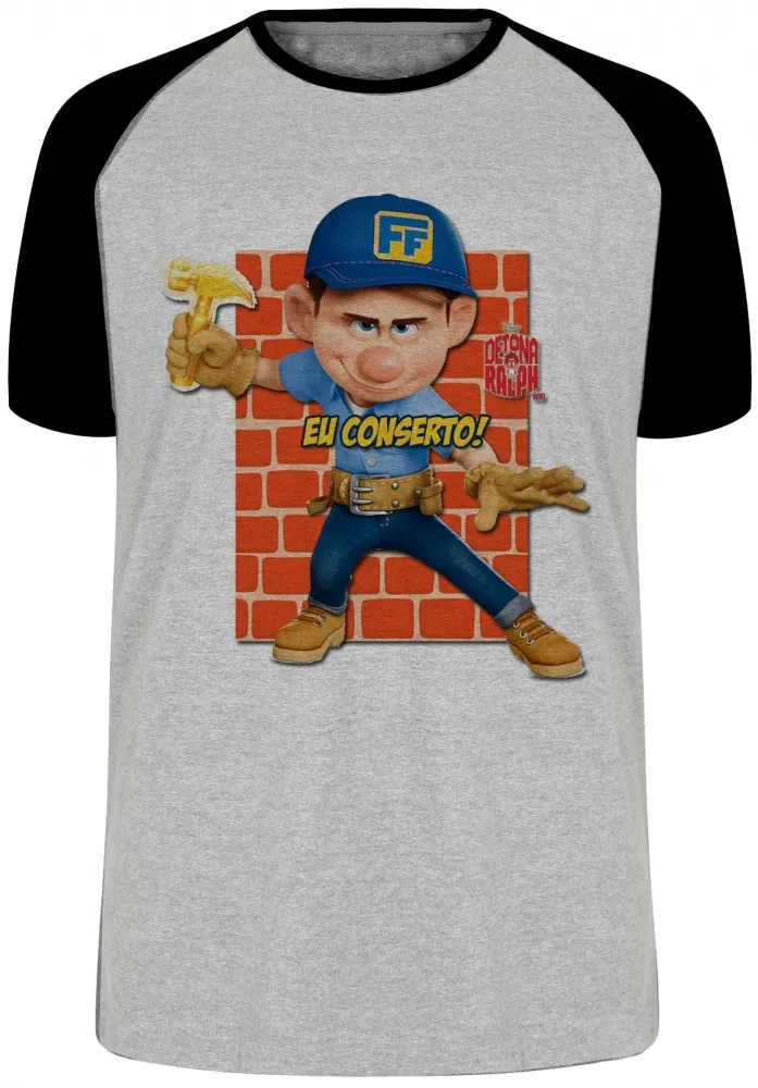 Camiseta adulto ou infantil Félix eu conserto detona ralph