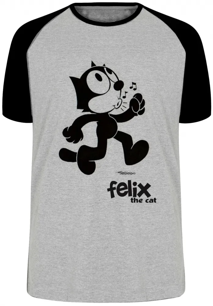 Camiseta adulto ou infantil Félix gato the cat gatinho