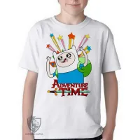 Camiseta adulto ou infantil Finn estrelas Hora da Aventura - Foto 3