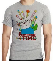 Camiseta adulto ou infantil Finn estrelas Hora da Aventura - Foto 4