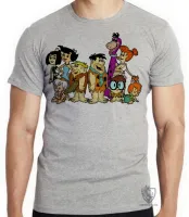 Camiseta adulto ou infantil Flinstones desenho antigo flintstones hanna barbera familia - Foto 4