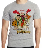 Camiseta adulto ou infantil Flinstones Forever lovers namoro - Foto 3