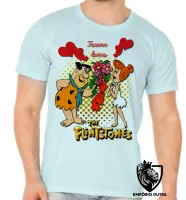 Camiseta adulto ou infantil Flinstones Forever lovers namoro - Foto 5