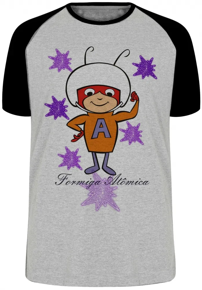 Camiseta adulto ou infantil Formiga Atômica desenho antigo Imagem