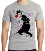 Camiseta adulto ou infantil Frajola bolinhas gato cat piu - Foto 3