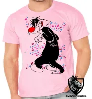 Camiseta adulto ou infantil Frajola bolinhas gato cat piu - Foto 4
