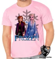 Camiseta adulto ou infantil Frozen Anna Elsa - Foto 4