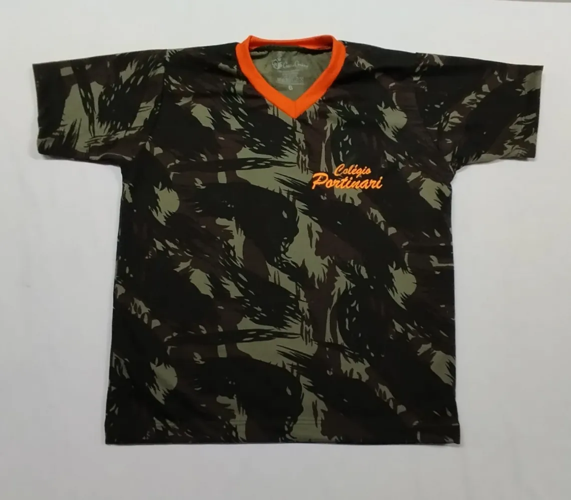 CAMISETA CAMUFLADA - EXCLUSIVO PARA O INTEGRAL  MODELO MANGA CURTA - PORTINARI
