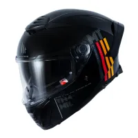 CAPACETE MT THUNDER 4 SV MIL A11 PRETO BRILHO - Foto 4