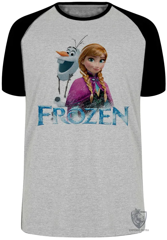 Camiseta adulto ou infantil Frozen Anna Olaf