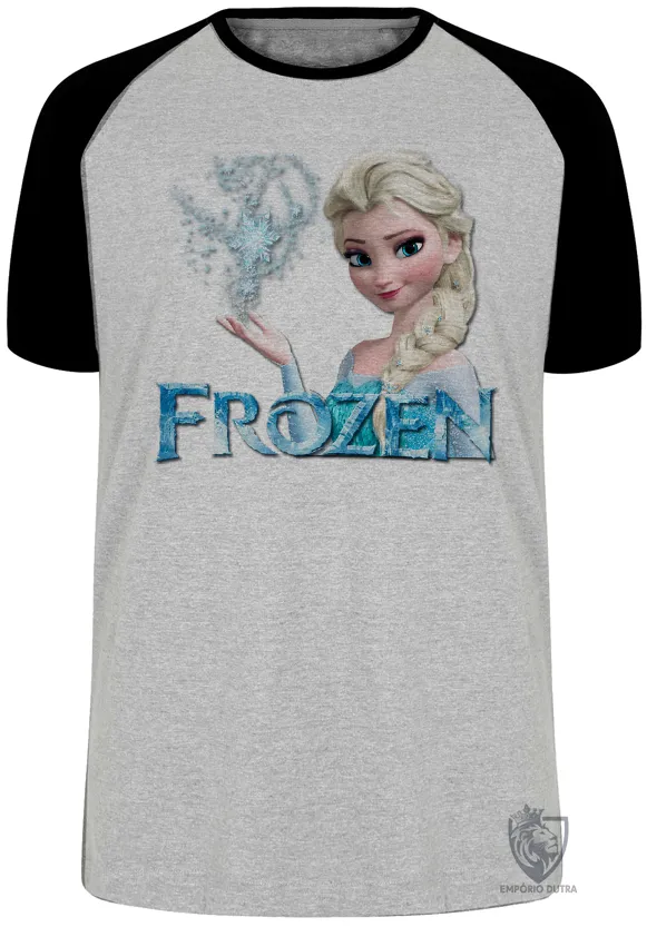 Camiseta adulto ou infantil Frozen Elsa Imagem