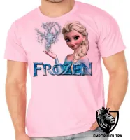 Camiseta adulto ou infantil Frozen Elsa - Foto 4