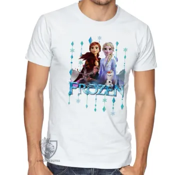 Camiseta adulto ou infantil Frozen Anna e Elsa Irmãs - Foto 2