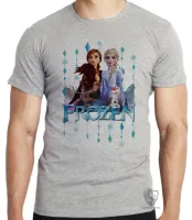 Camiseta adulto ou infantil Frozen Anna e Elsa Irmãs - Foto 3