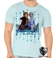 Camiseta adulto ou infantil Frozen Anna e Elsa Irmãs - Foto 5