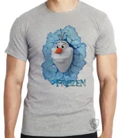 Camiseta adulto ou infantil Frozen Olaf boneco neve - Foto 4