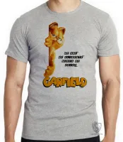 Camiseta adulto ou infantil Garfield me ame gato gordo - Foto 4