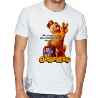 Camiseta adulto ou infantil Garfield não sou gordo gato - Foto 3