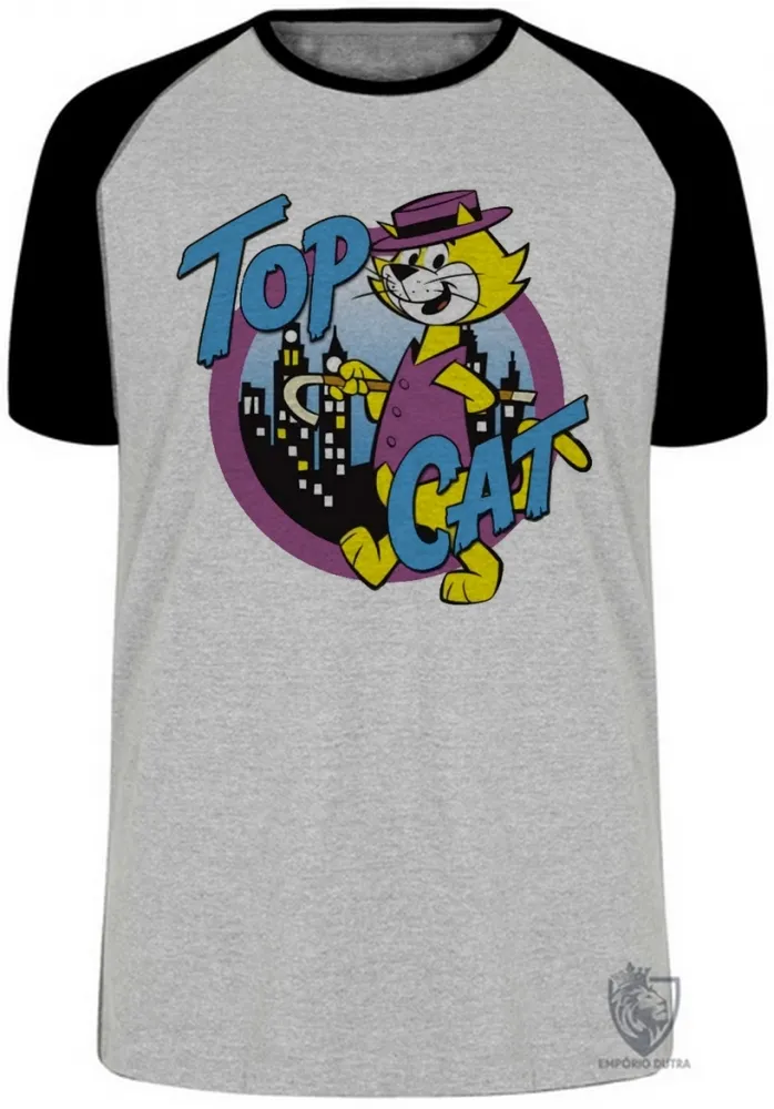 Camiseta adulto ou infantil gato manda chuva gatinho desenho hanna barbera