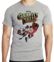 Camiseta adulto ou infantil Gravity Falls arma livro - Foto 4