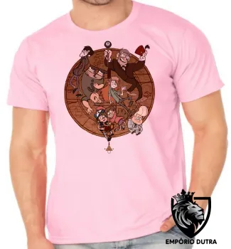 Camiseta adulto ou infantil Gravity Falls círculo todos - Foto 2
