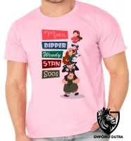 Camiseta adulto ou infantil Gravity Falls nomes pilha - Foto 2