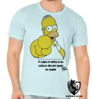 Camiseta adulto ou infantil Homer Simpsons culpa minha coloco ela em quem eu quiser - Foto 5