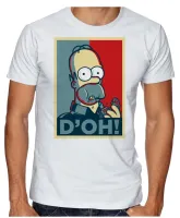 Camiseta adulto ou infantil Homer Simpsons rosquinha - Foto 2