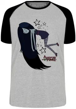 Camiseta adulto ou infantil Hora da Aventura Marceline estrelas