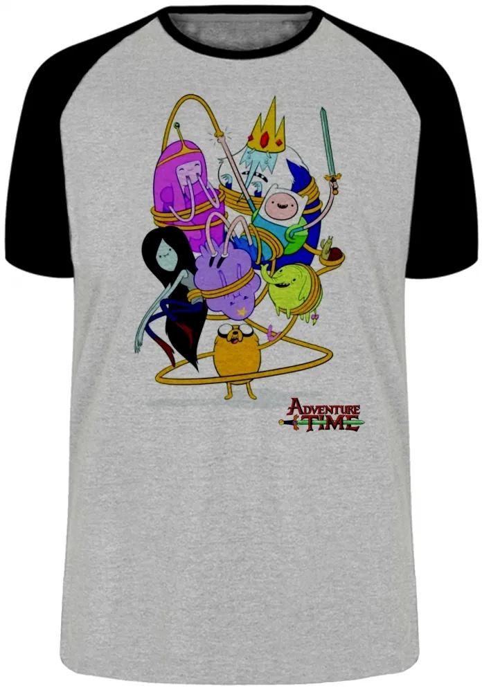 Camiseta adulto ou infantil Hora da Aventura personagens serie