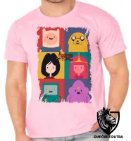 Camiseta adulto ou infantil Hora da Aventura quadrados - Foto 4