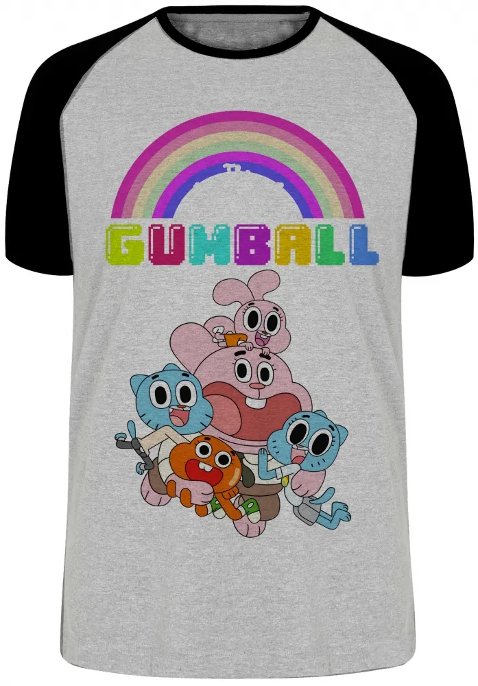 Camiseta adulto ou infantil incrivel mundo gumball Imagem