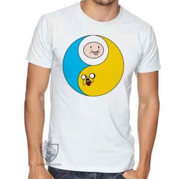 Camiseta adulto ou infantil Jake Finn hora aventura redondo - Foto 2