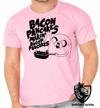 Camiseta adulto ou infantil Jake Hora da Aventura pancakes - Foto 2