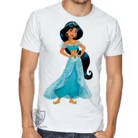 Camiseta adulto ou infantil Jasmine princesa disney Aladim - Foto 2