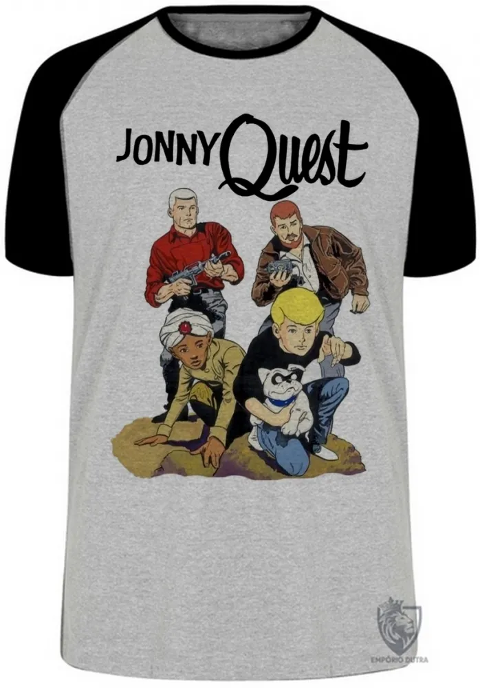 Camiseta adulto ou infantil jonny quest desenho antigo hanna barbera aventura