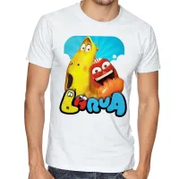 Camiseta adulto ou infantil Larvas engraçadas youtube - Foto 3
