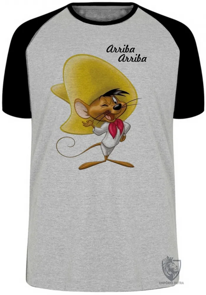 Camiseta adulto ou infantil Ligeirinho arriba rato Imagem