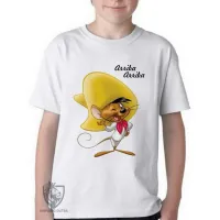 Camiseta adulto ou infantil Ligeirinho arriba rato - Foto 2