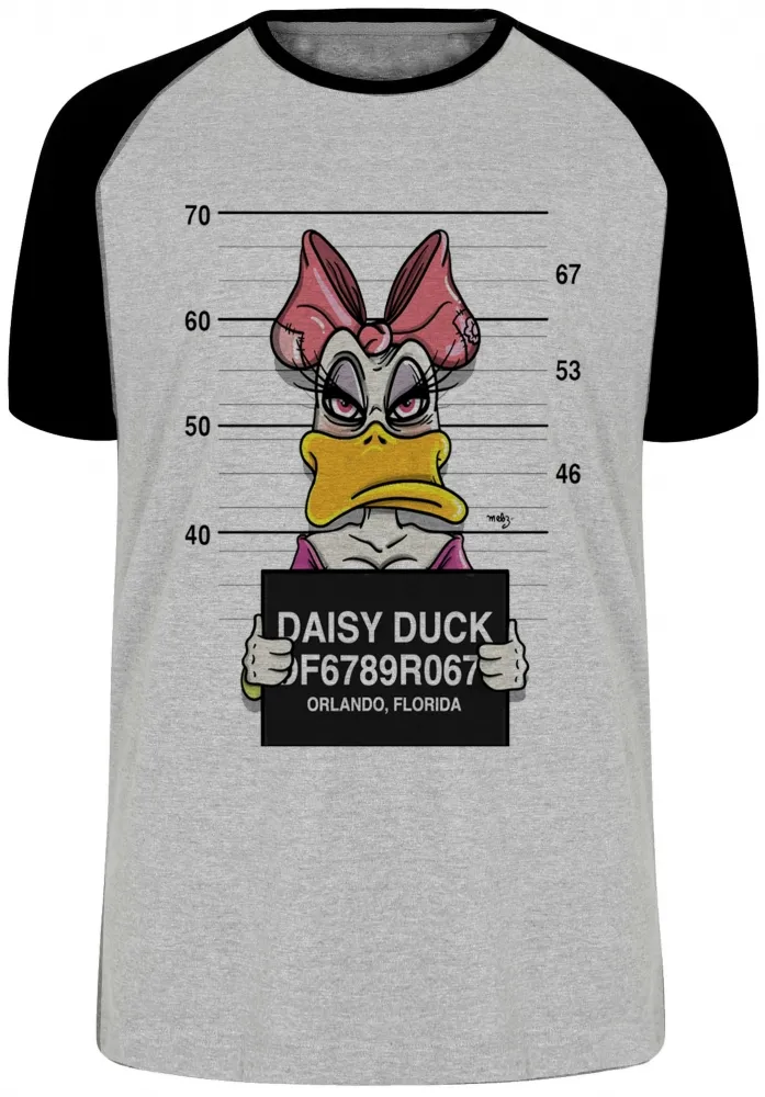 Camiseta adulto ou infantil Margarida disney presa prisão