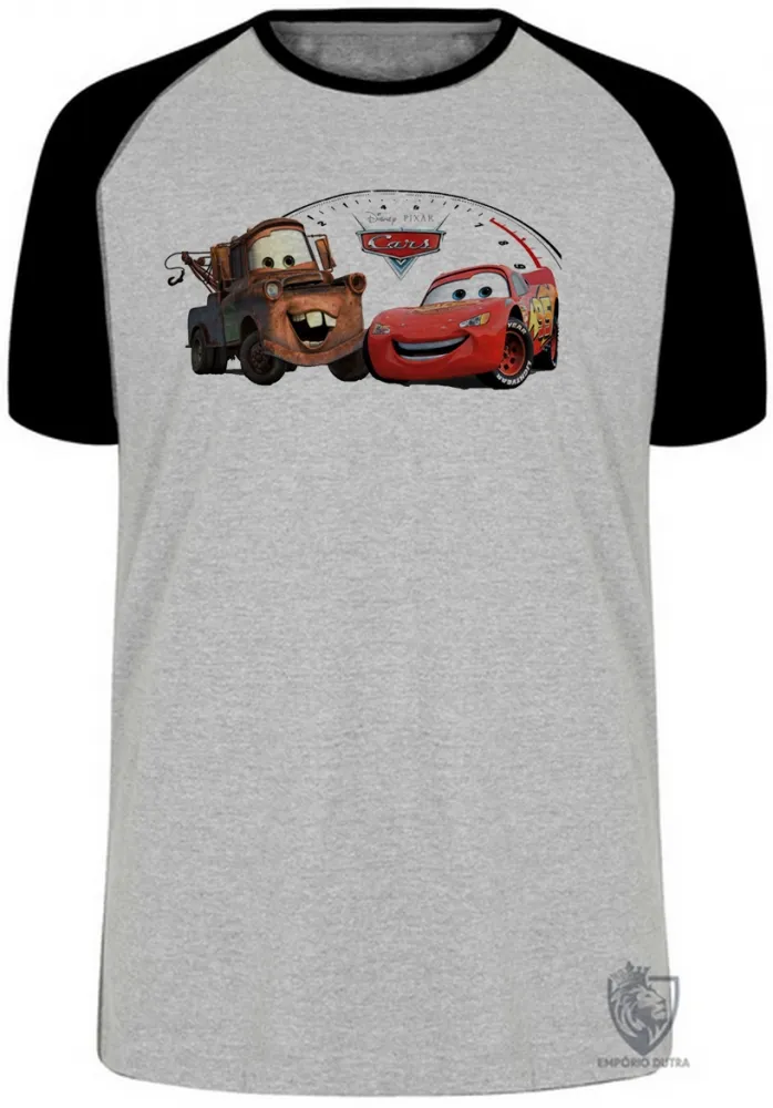 Camiseta adulto ou infantil McQueen Mate cars carros Imagem