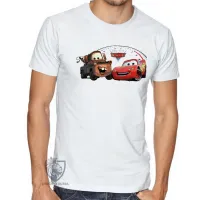 Camiseta adulto ou infantil McQueen Mate cars carros - Foto 3