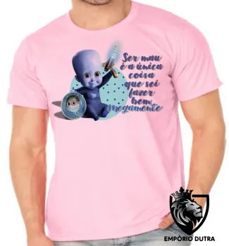Camiseta adulto ou infantil Megamente ser mau bebe heroi - Foto 2