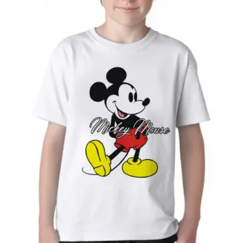 Camiseta adulto ou infantil Mickey Mouse antigo Disney - Foto 2
