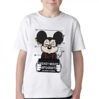 Camiseta adulto ou infantil Mickey mouse disney preso - Foto 2