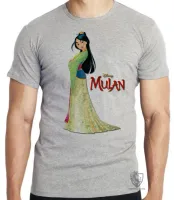 Camiseta adulto ou infantil Mulan verde Japão - Foto 3