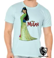Camiseta adulto ou infantil Mulan verde Japão - Foto 5