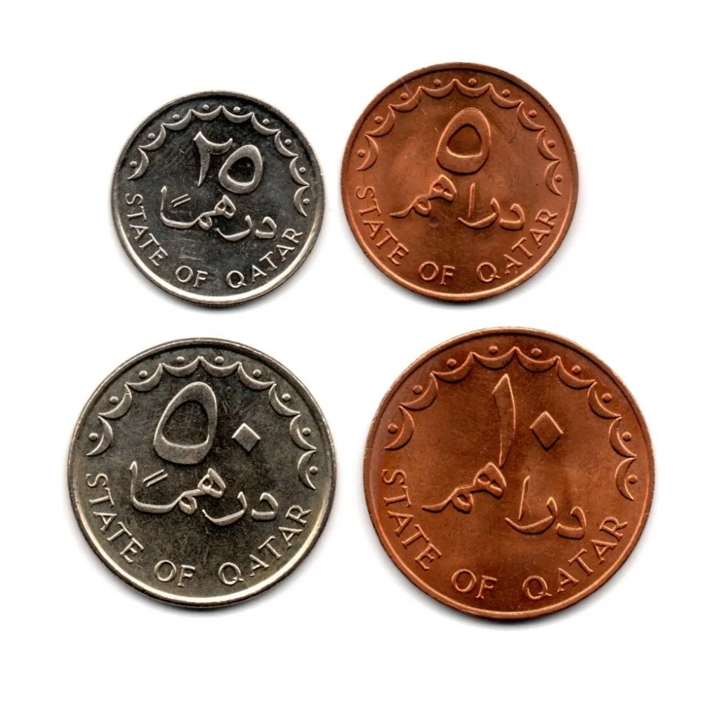Qatar - Lote com 4 Moedas
