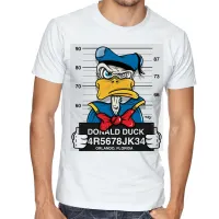 Camiseta adulto ou infantil pato donald disney preso - Foto 2