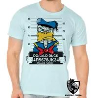 Camiseta adulto ou infantil pato donald disney preso - Foto 5